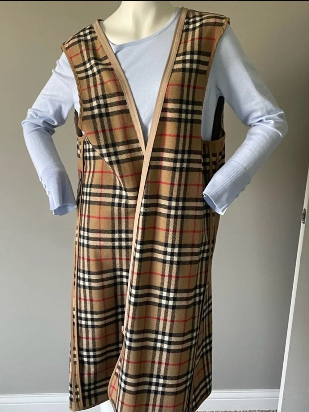 Vintage Burberrys Double Breasted Trench Coat With Removable Wool Nova Liner - Picture 13 of 14